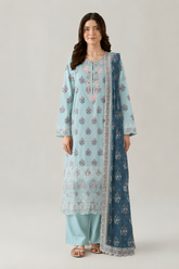 Embroidered Lawn 3PC Stitched Suit
