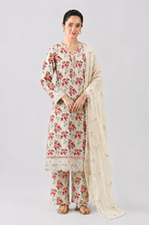 Embroidered Lawn 3PC Stitched Suit