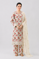 Embroidered Lawn 3PC Stitched Suit