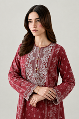 Embroidered Lawn 3PC Stitched Suit