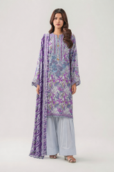 Embroidered Lawn 3PC Stitched Suit