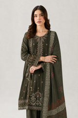 Embroidered Lawn 3PC Stitched Suit