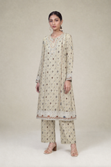 Textured FROCK STYLE 3PCS EMBROIDERED