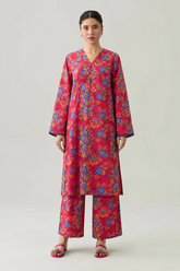 Margenta Floral Printed Lawn 2PC Stitched Suit