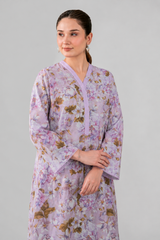Lilac Floral Printed Lawn 2PC Stitched Suit
