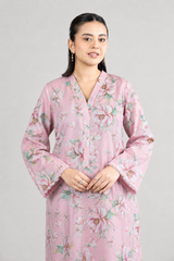 Pink Floral Printed Lawn 2PC Stitched Suit