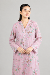 Pink Floral Printed Lawn 2PC Stitched Suit