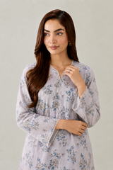 Basic Printed Lawn 3 PCS Suit Stitched