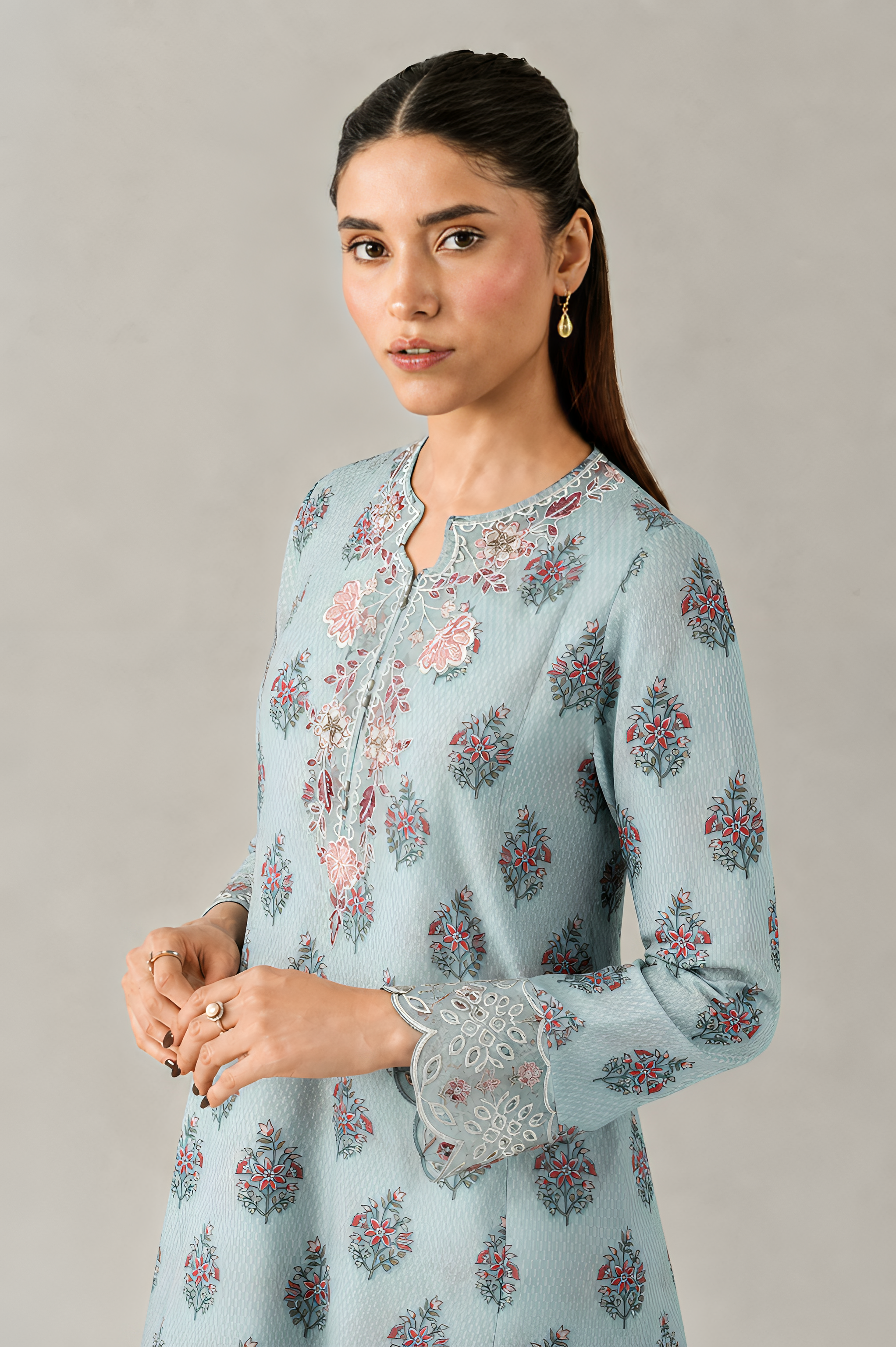 Embroidered Lawn 3PC Stitched Suit