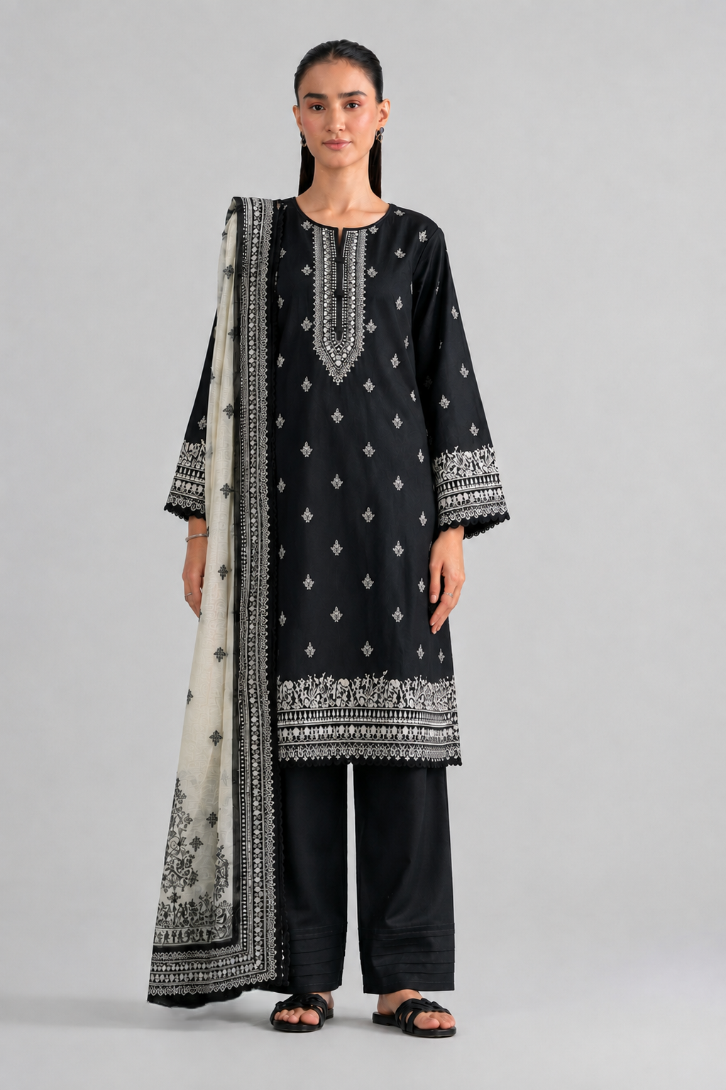 Printed Lawn 3PC Stitched Suit
