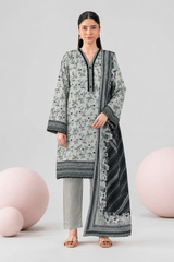 Embroidered Lawn 3PC Stitched Suit