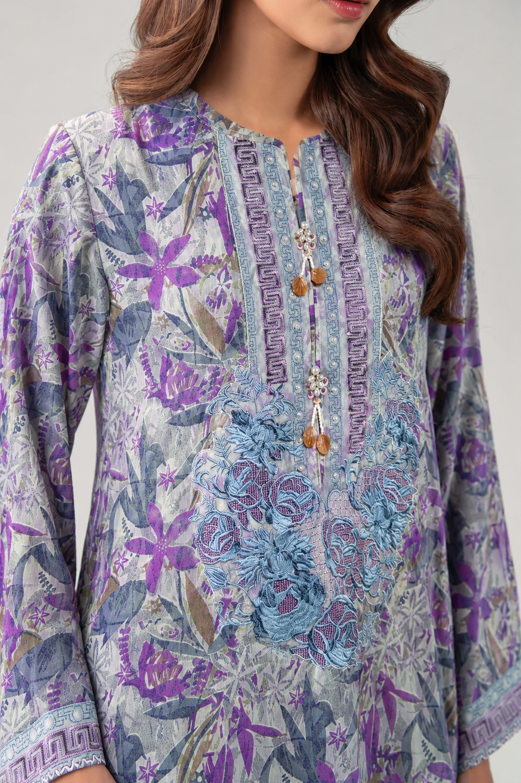 Embroidered Lawn 3PC Stitched Suit