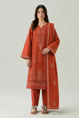 Embroidered Lawn 3PC Stitched Suit