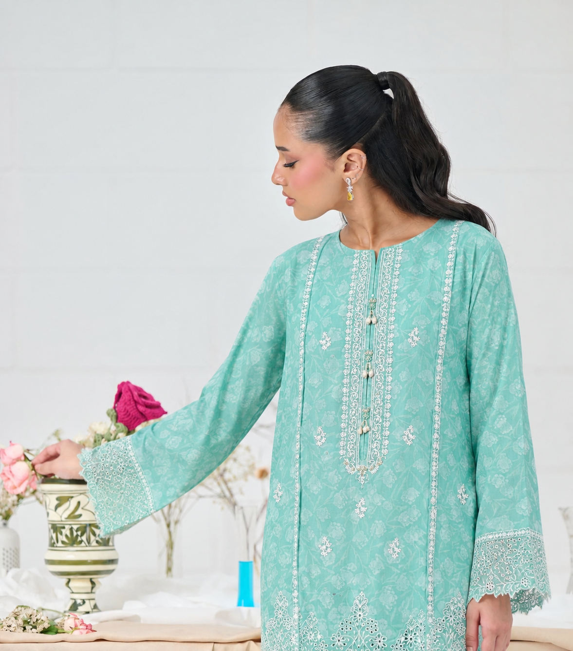 Embroidered Lawn 3PC Stitched Suit