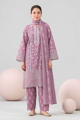Embroidered Lawn 3PC Stitched Suit