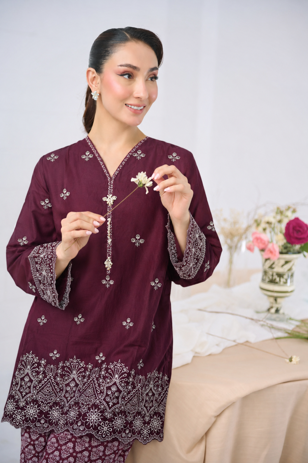 Embroidered Lawn 3PC Stitched Suit