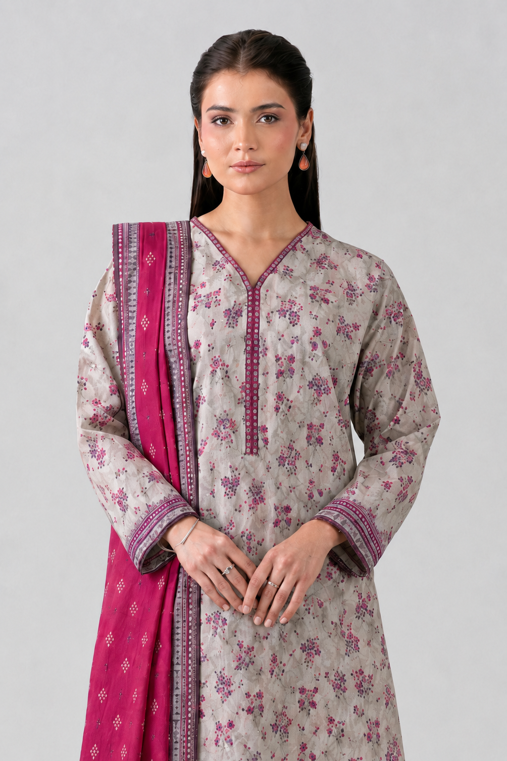 Printed Lawn 3PC Stitched Suit