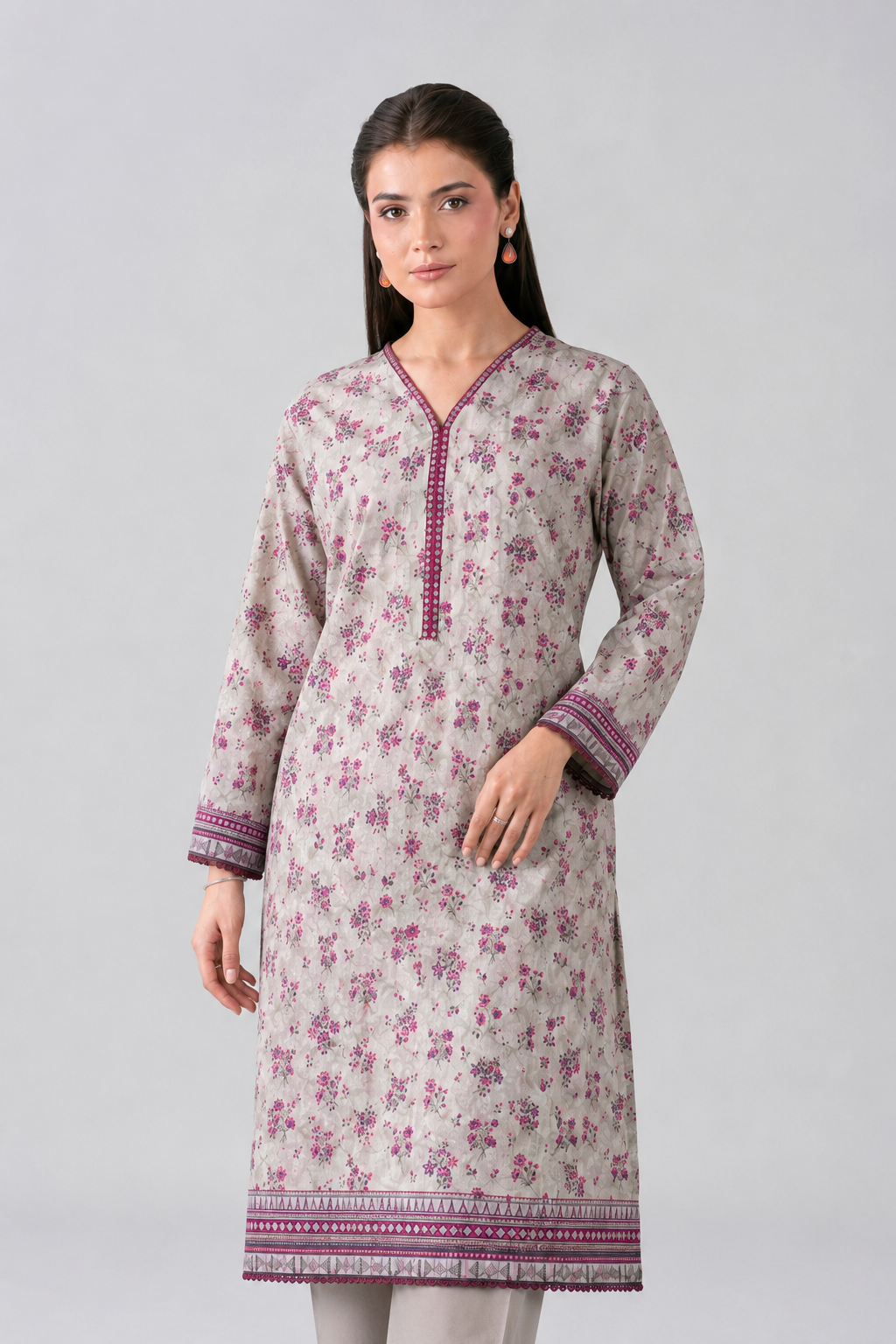 Printed Lawn 3PC Stitched Suit