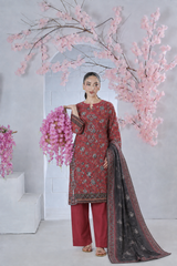 3PC PRINTED LAWN