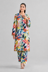 Multicolor Floral Printed Lawn 2PC Stitched Suit