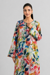 Multicolor Floral Printed Lawn 2PC Stitched Suit