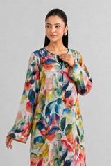 Multicolor Floral Printed Lawn 2PC Stitched Suit