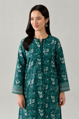 Basic Printed Lawn 3 PCS Suit Stitched