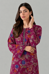 Basic Printed Lawn 3 PCS Suit Stitched